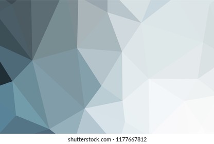 Light BLUE vector gradient triangles texture. A completely new color illustration in a polygonal style. Pattern for a brand book's backdrop.