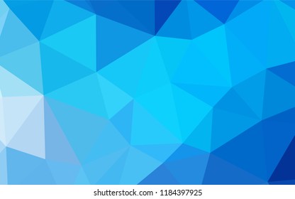 Light BLUE vector gradient triangles texture. Shining colorful illustration with triangles. Textured pattern for your backgrounds.