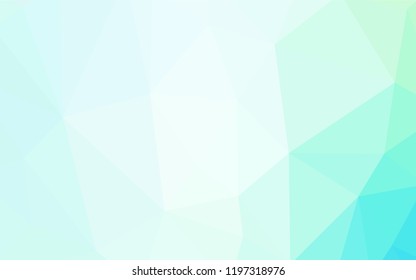 Light BLUE vector gradient triangles texture. A completely new color illustration in a polygonal style. Polygonal design for your web site.