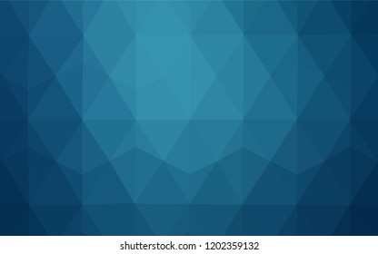 Light BLUE vector gradient triangles pattern. Glitter abstract illustration with an elegant triangles. New template for your brand book.