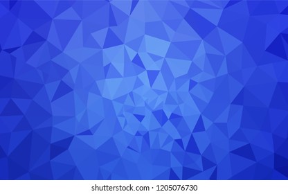 Light BLUE vector gradient triangles texture. Glitter abstract illustration with an elegant triangles. Textured pattern for your backgrounds.