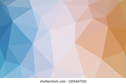 Light BLUE vector gradient triangles template. Shining colorful illustration with triangles. A new texture for your web site.