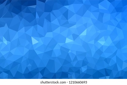 Light BLUE vector gradient triangles pattern. Polygonal abstract illustration with gradient. Polygonal design for your web site.