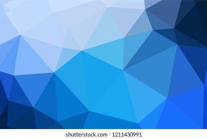 Light BLUE vector gradient triangles pattern. Creative geometric illustration in Origami style with gradient. A new texture for your web site.