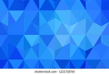 Light BLUE vector gradient triangles texture. Geometric illustration in Origami style with gradient.  Best triangular design for your business.