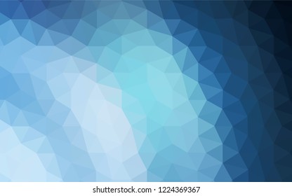 Light BLUE vector gradient triangles pattern. Modern abstract illustration with triangles. Pattern for a brand book's backdrop.