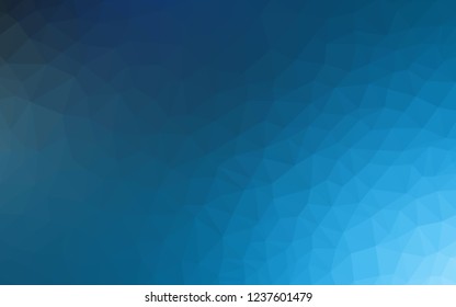 Light BLUE vector gradient triangles pattern. Creative illustration in halftone style with triangles. Polygonal design for your web site.
