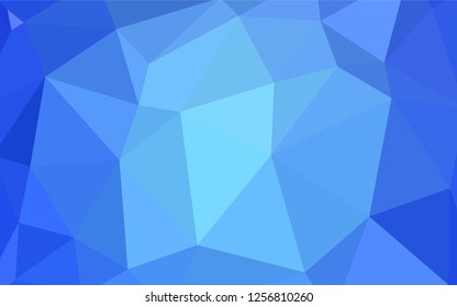 Light BLUE vector gradient triangles template. Colorful abstract illustration with triangles. Brand new design for your business.