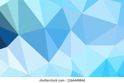 Light BLUE vector gradient triangles template. Modern abstract illustration with triangles. Pattern for a brand book's backdrop.