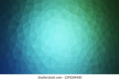 Light BLUE vector gradient triangles pattern. Geometric illustration in Origami style with gradient.  Triangular pattern for your design.