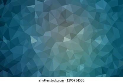 Light BLUE vector gradient triangles pattern. Glitter abstract illustration with an elegant triangles. Template for cell phone's backgrounds.
