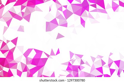 Light BLUE vector gradient triangles pattern. Triangular geometric sample with gradient.  Pattern for a brand book's backdrop.