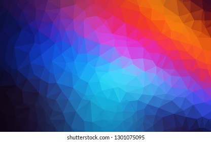 Light BLUE vector gradient triangles pattern. Polygonal abstract illustration with gradient. Completely new template for your banner.