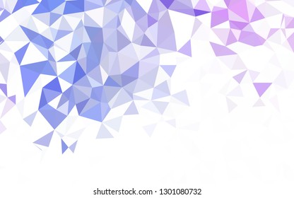 Light BLUE vector gradient triangles texture. Geometric illustration in Origami style with gradient.  Brand new style for your business design.