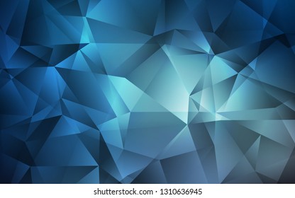 Light BLUE vector gradient triangles pattern. Colorful illustration in abstract style with triangles. Template for cell phone's backgrounds.