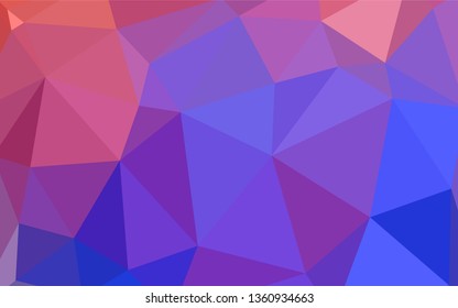 Light BLUE vector gradient triangles template. Colorful illustration in polygonal style with gradient. A new texture for your web site.