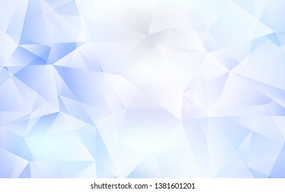 Light BLUE vector gradient triangles texture. Creative illustration in halftone style with triangles. Brand new style for your business design.