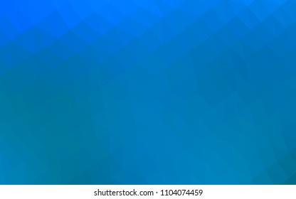 Light BLUE vector hexagon mosaic template. Creative illustration in halftone style with gradient. A completely new template for your business design.