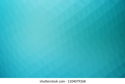 Light BLUE vector hexagon mosaic texture. Creative illustration in halftone style with gradient. The elegant pattern can be used as part of a brand book.