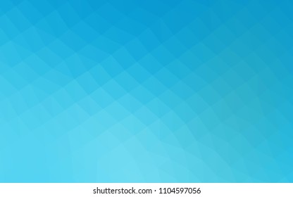 Light BLUE vector hexagon mosaic cover. A sample with polygonal shapes. A completely new design for your business.
