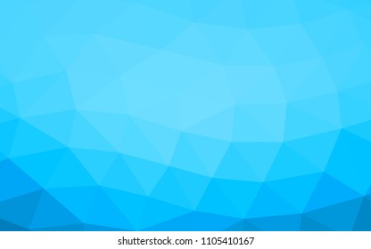 Light BLUE vector hexagon mosaic triangle mosaic. Colorful abstract illustration with gradient. A new texture for your design.
