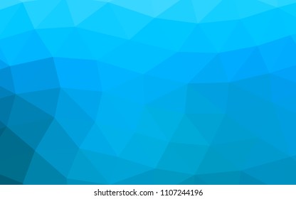 Light BLUE vector hexagon mosaic triangle mosaic. Brand new colored illustration in blurry style with gradient. The completely new template can be used for your brand book.
