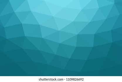 Light BLUE vector hexagon mosaic triangle mosaic. Shining illustration, which consist of triangles. A completely new template for your business design.