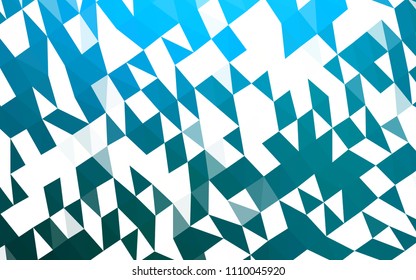 Light BLUE vector hexagon mosaic texture. Creative illustration in halftone style with gradient. A new texture for your design.