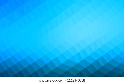 Light BLUE vector hexagon mosaic texture. Colorful abstract illustration with gradient. A completely new template for your business design.