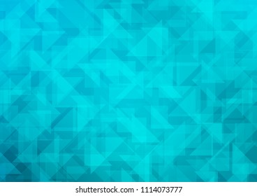 Light BLUE vector hexagon mosaic cover. A sample with polygonal shapes. The completely new template can be used for your brand book.