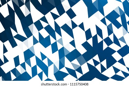 Light BLUE vector hexagon mosaic template. A vague abstract illustration with gradient. The template can be used as a background for cell phones.