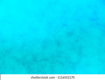 Light BLUE vector hexagon mosaic pattern. Creative illustration in halftone style with gradient. The polygonal design can be used for your web site.