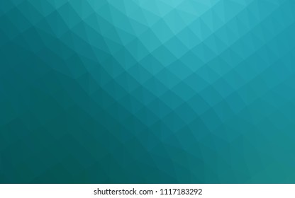 Light BLUE vector hexagon mosaic texture. A vague abstract illustration with gradient. The best triangular design for your business.