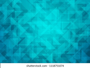 Light BLUE vector hexagon mosaic template. Colorful abstract illustration with gradient. The template can be used as a background for cell phones.