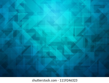 Light BLUE vector hexagon mosaic texture. Modern geometrical abstract illustration with gradient. A completely new template for your business design.