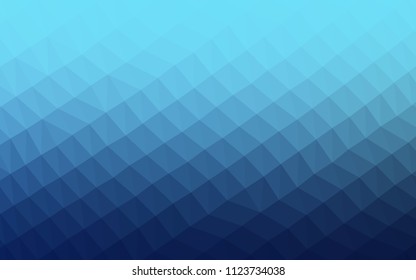 Light BLUE vector hexagon mosaic cover. Shining colored illustration in a Brand new style. The template can be used as a background for cell phones.