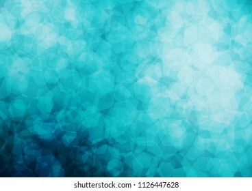 Light BLUE vector hexagon mosaic background. Colorful abstract illustration with gradient. The best hexagonal design for your business.