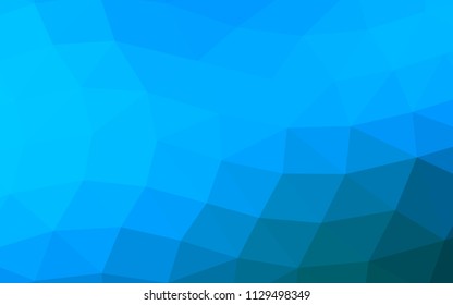 Light BLUE vector hexagon mosaic triangle mosaic. A vague abstract illustration with gradient. Triangular pattern for your business design.