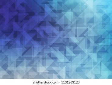 Light BLUE vector hexagon mosaic cover. Brand new colored illustration in blurry style with gradient. A completely new template for your business design.