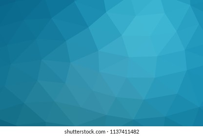 Light BLUE vector hexagon mosaic triangle mosaic. An elegant bright illustration with gradient. The textured pattern can be used for background.