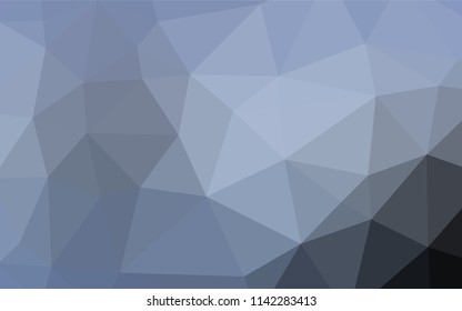 Light BLUE vector hexagon mosaic texture. Glitter abstract illustration with an elegant design. Brand new style for your business design.