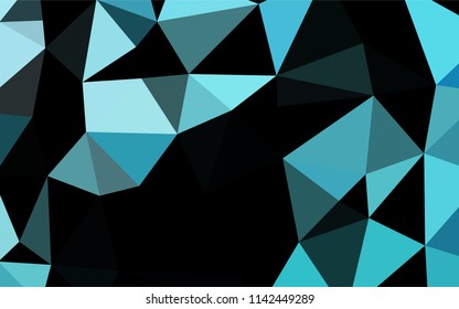 Light BLUE vector hexagon mosaic texture. Modern geometrical abstract illustration with gradient. The completely new template can be used for your brand book.