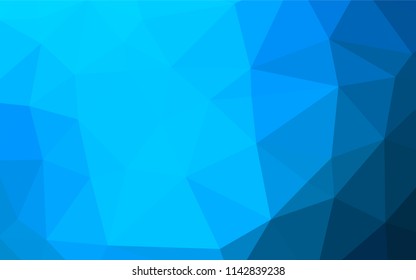 Light BLUE vector hexagon mosaic texture. A vague abstract illustration with gradient. The template can be used as a background for cell phones.