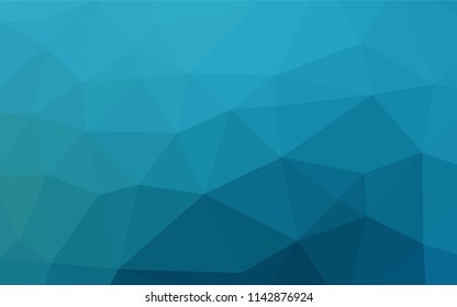 Light BLUE vector hexagon mosaic cover. A vague abstract illustration with gradient. Brand new design for your business.