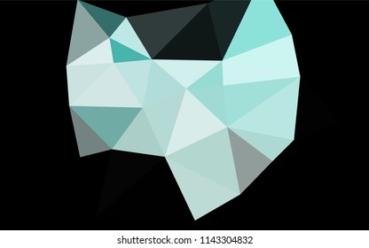 Light BLUE vector hexagon mosaic texture. Modern geometrical abstract illustration with gradient. The polygonal design can be used for your web site.
