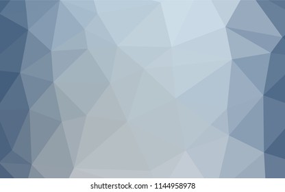 Light BLUE vector hexagon mosaic cover. Brand new colored illustration in blurry style with gradient. Brand new design for your business.