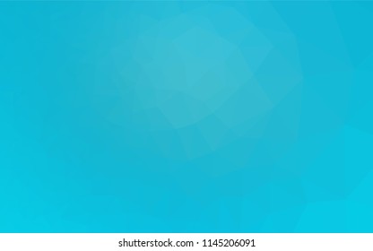 Light BLUE vector hexagon mosaic template. Creative illustration in halftone style with gradient. A new texture for your design.