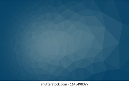 Light BLUE vector hexagon mosaic template. A sample with polygonal shapes. A new texture for your design.