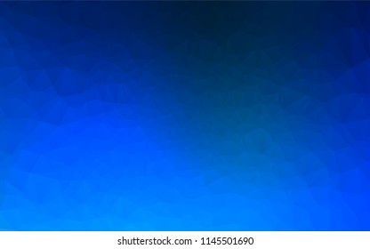 Light BLUE vector hexagon mosaic cover. A vague abstract illustration with gradient. The template can be used as a background for cell phones.
