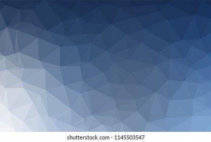Light BLUE vector hexagon mosaic cover. Shining colored illustration in a Brand new style. The polygonal design can be used for your web site.